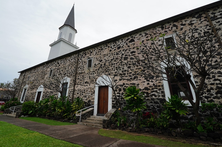 Maukaikaua Church - March 2021 - exterior - side view