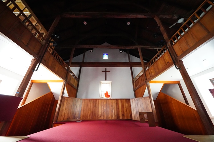 Maukaikaua Church - March 2021 - interior - altar