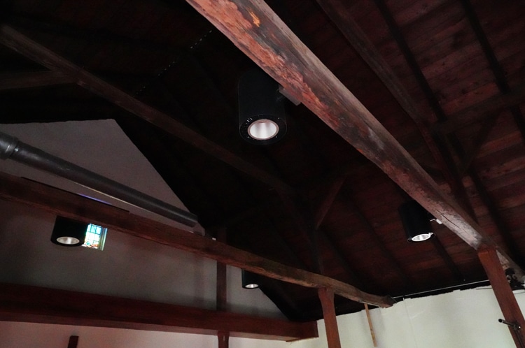 Maukaikaua Church - March 2021 - interior - beams