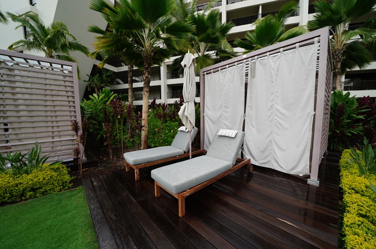 mauna lani work - march 2021 - cabanas with chaise lounges