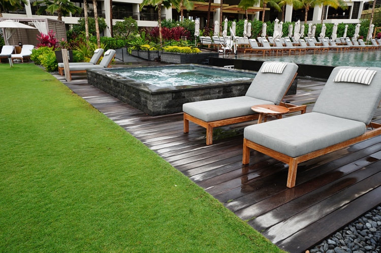 mauna lani work - march 2021 - poolside - deck chairs