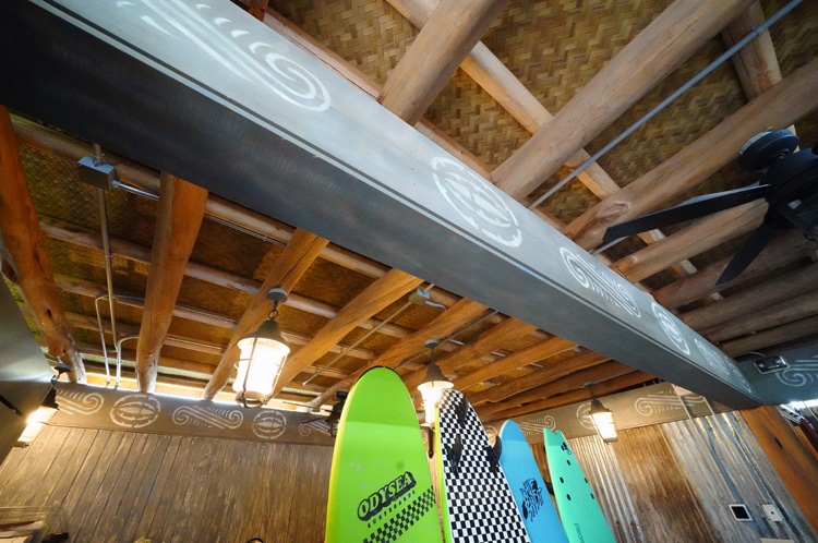 mauna lani work - march 2021 - surf shack - ceiling